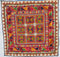 Cot Cover, Silk on Cotton - Gujarat